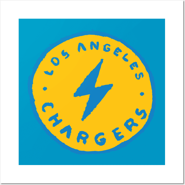 Los Angeles Chargeeees 02 Wall Art by Very Simple Graph